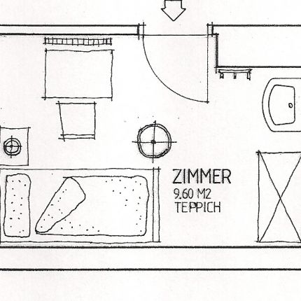 Grundriss Stockbettzimmer